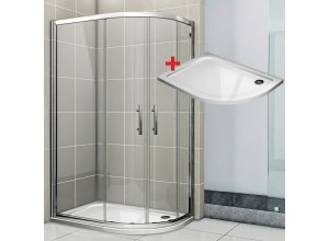 NATALI ROCKY 90x80 Clear Levý Sprchový kout asymetrický