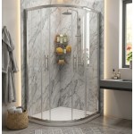 NATALI ROCKY 90x80 Clear Levý Sprchový kout asymetrický