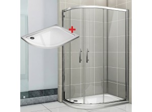 NATALI ROCKY 90x80 Clear Pravý Sprchový kout asymetrický