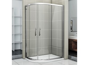 NATALI 90x80 Clear Sprchová zástěna asymetrická