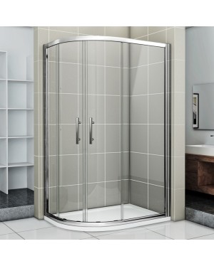 NATALI 90x80 Clear Sprchová zástěna asymetrická