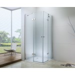 REBA DUE 115x115 Clear Sprchová zástěna čtvercová