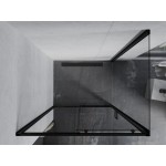 ADELA COMBI 105x70 Black Sprchová zástěna obdélníková