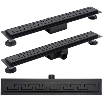 G-900 BLACK Sprchový odtokový podlahový žlab