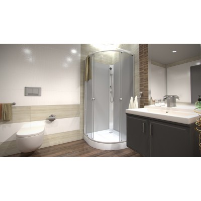 BIANCA 100x80 levá Feel Sprchový box