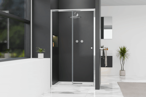 NICOL 110 grape Well sprchové dveře do niky