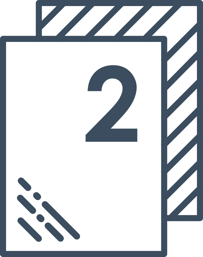 Výběr ze 2 typů skel