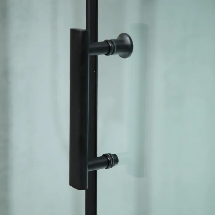 GLASS 120x80x225 Černý Masážní sprchový box obdélníkový