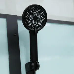 GLASS 120x80x225 Černý Masážní sprchový box obdélníkový