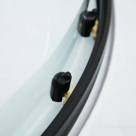 GLASS 120x80x225 Černý Masážní sprchový box obdélníkový