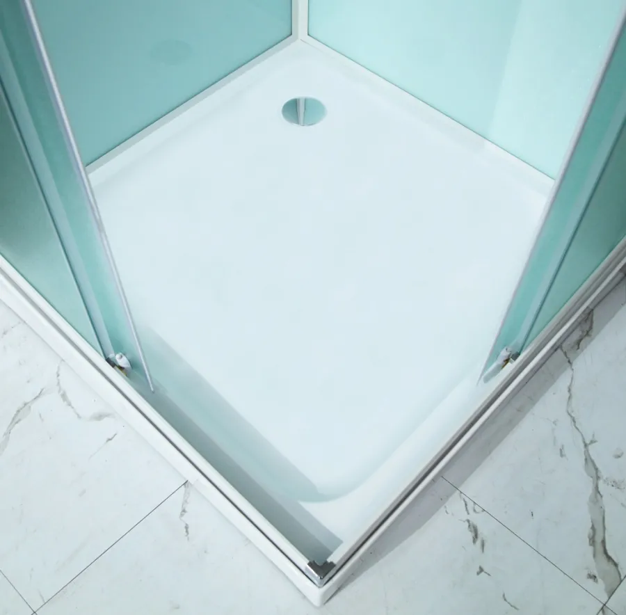 NOTRE Q ROCKY 90 BÍLÝ Sprchový box čtvercový s mramorovou vaničkou