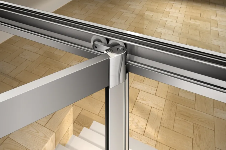 WRITE 80 Clear Zalamovací sprchové dveře