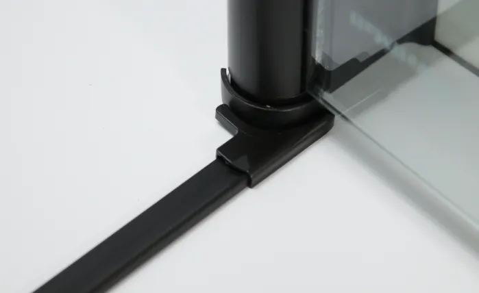 Sprchová zástěna 75x75, oboustranně otevírací, grape, černá -  ALFA DUE