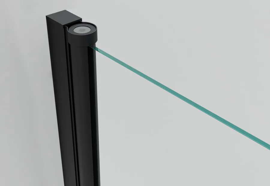 ALFA COMBI 100x90 Black/Čiré Obdélníková sprchová zástěna