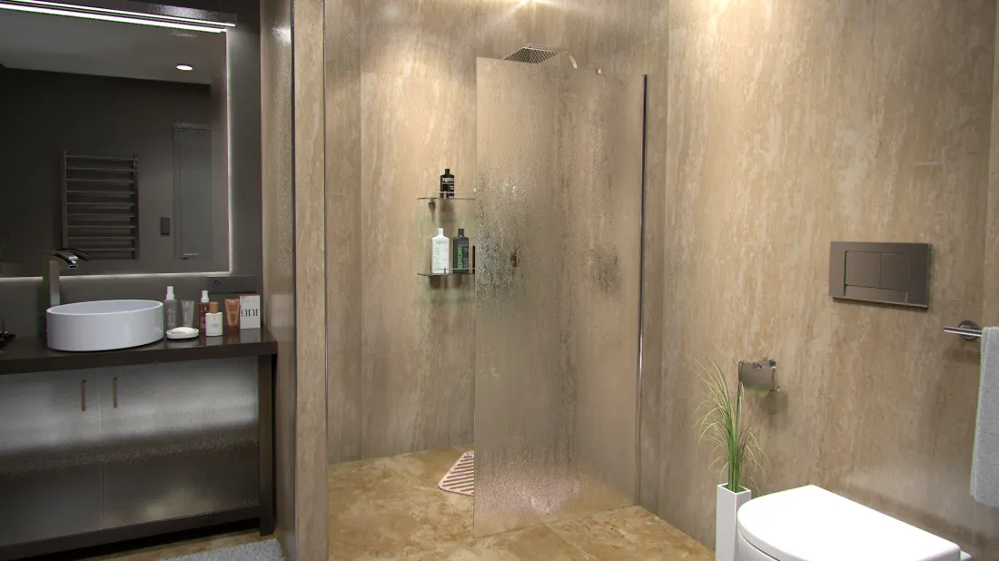 Alfa 90 Grape Pevná sprchová zástěna - walk-in