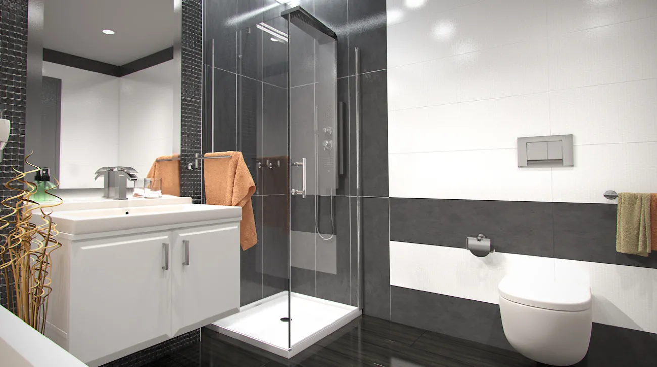 ALFA ROCKY 70 x 70 cm Clear Well Luxusní čtvercová sprchová zástěna s mramorovou vaničkou