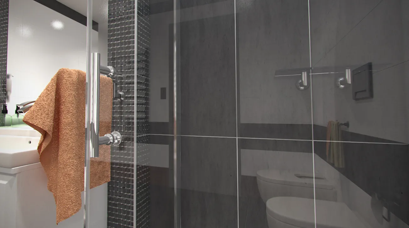 ALFA COMBI 65 x 90 cm Clear Well Luxusní sprchová zástěna