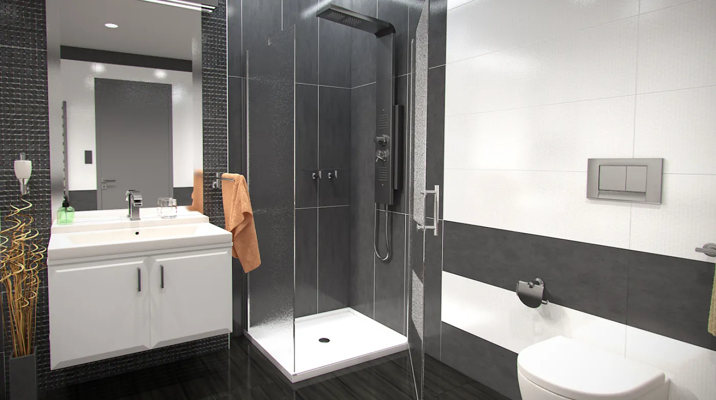 ALFA COMBI 95 x 100 cm Grape Luxusní sprchová zástěna