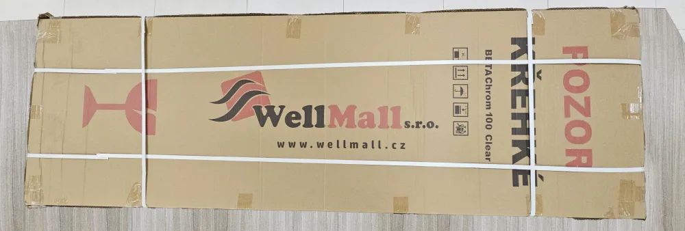 BETA Chrom 135 Grape Sprchové dveře do niky dvoukřídlé