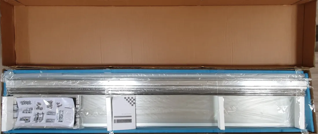 HANY 88-92 Čiré Sprchové dveře otevírací dvoukřídlé