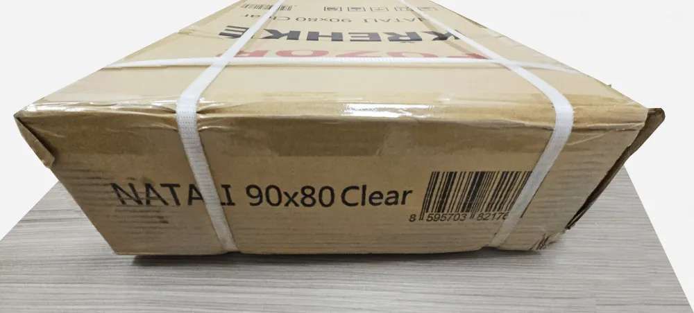 NATALI HARD 90x80 Clear Levý Sprchový kout asymetrický