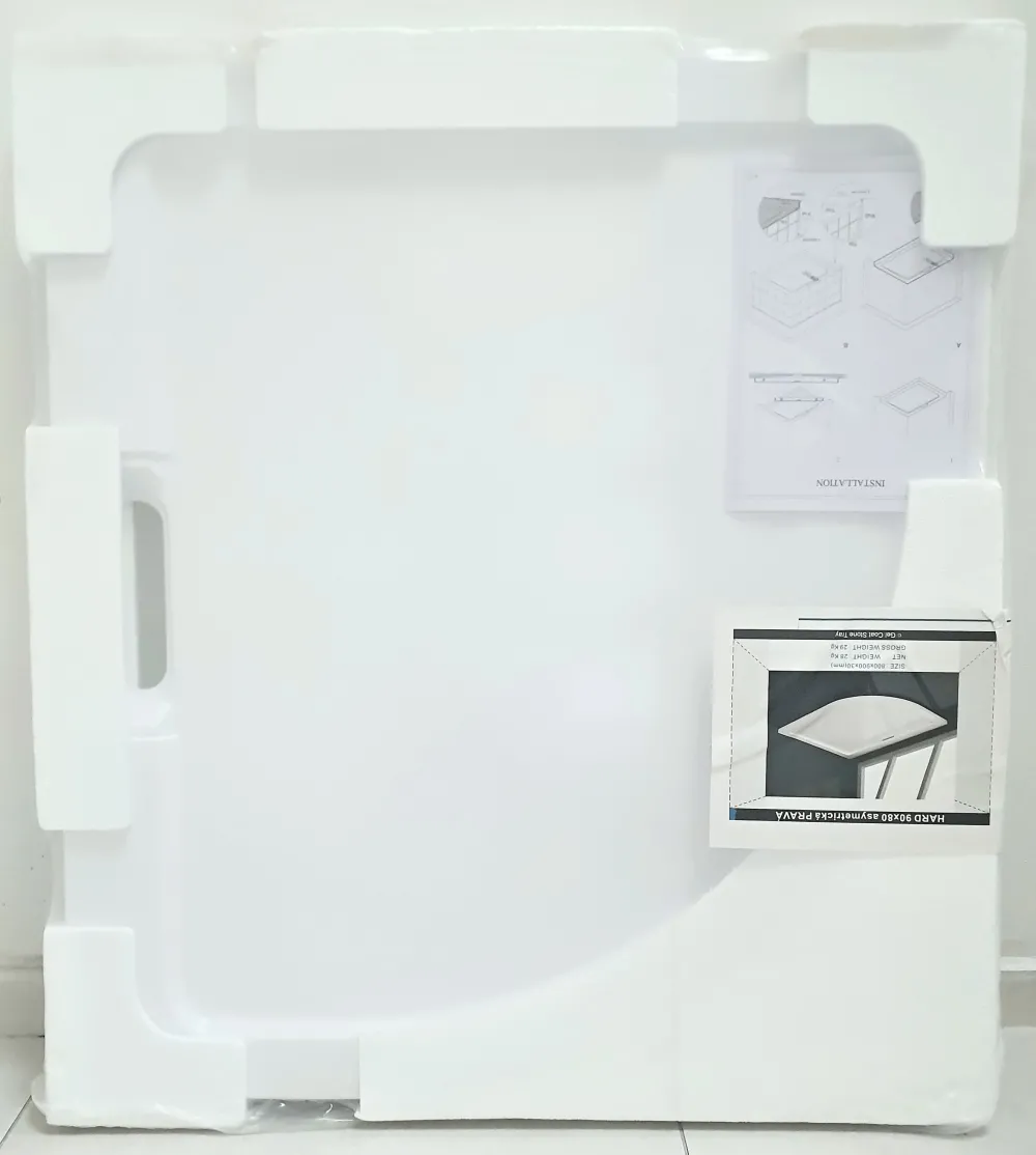 NATALI HARD 90x80 Clear Levý Sprchový kout asymetrický