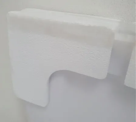 HARD 90x90x3,5 čtvrtkruhová mramorová vanička