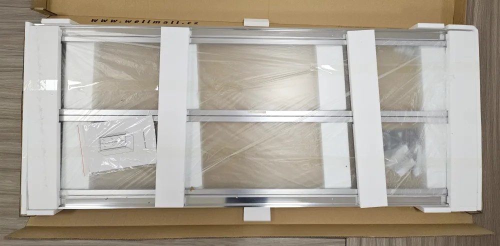 WRITE 80 Clear Zalamovací sprchové dveře