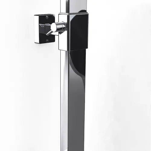 WEST chrom Sprchový set s termostatickou baterií - hranatý