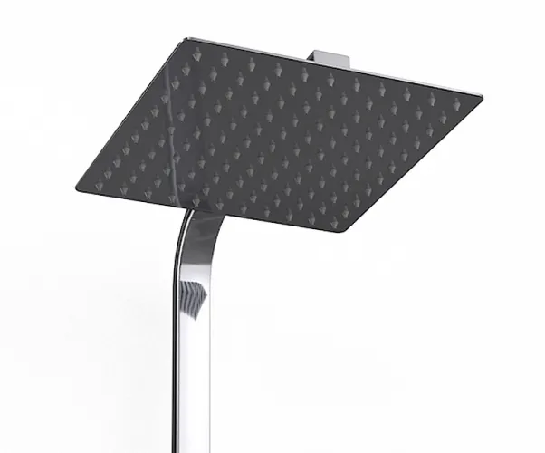 WEST chrom Sprchový set s termostatickou baterií - hranatý