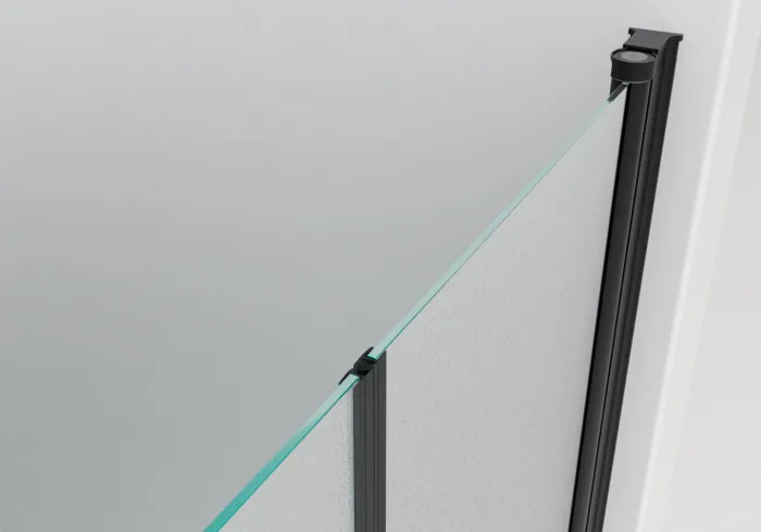 BETA Black 105 Grape Sprchové dveře do niky dvoukřídlé černé