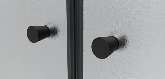 BETA Black 105 Grape Sprchové dveře do niky dvoukřídlé černé