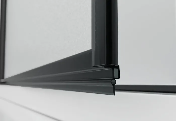 BETA Black 105 Grape Sprchové dveře do niky dvoukřídlé černé