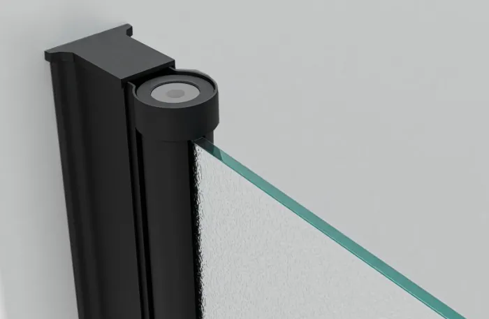 BETA Black 105 Grape Sprchové dveře do niky dvoukřídlé černé