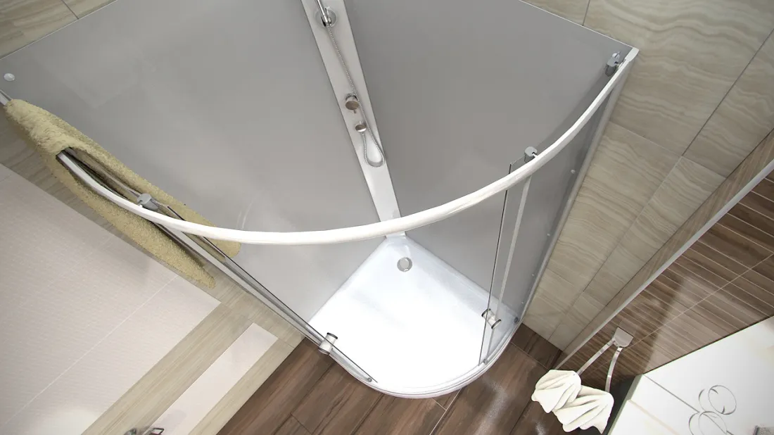 BIANCA 100x80 levá Feel Sprchový box