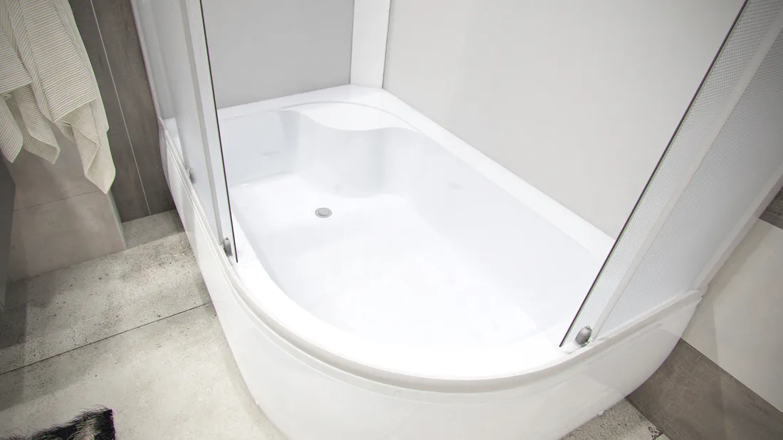 BIANCA 120 HIGH levá Sprchový box