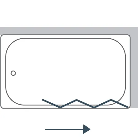 DANCE 5 Vanová zástěna pětidílná skládací 120x140