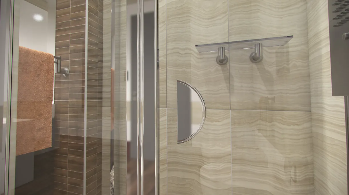 DELTA COMBI II 90x80x90 Clear Sprchový kout nástěnný