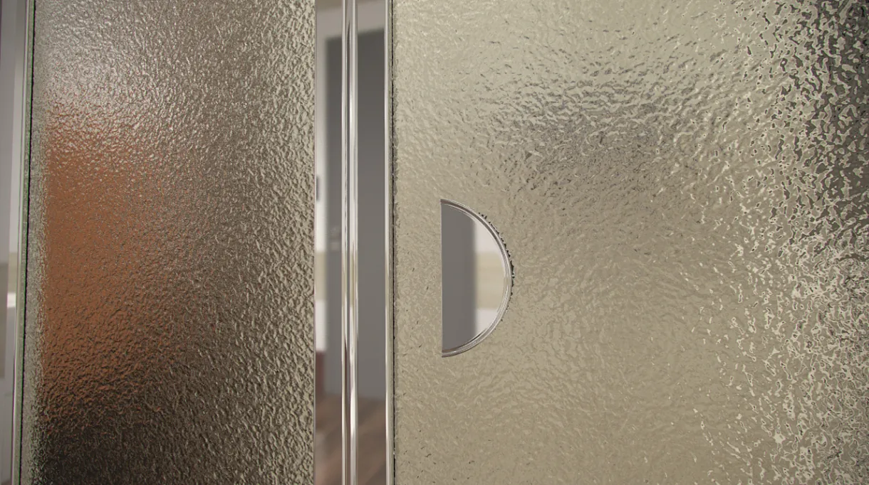 DELTA ROCKY 80x80 Grape Well Sprchový kout se zalamovacími dveřmi a mramorovou vaničkou