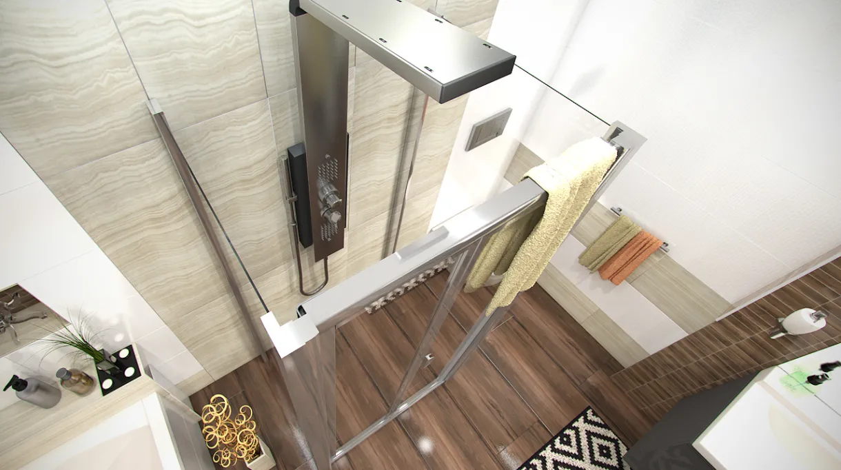 DELTA COMBI II 90x80x90 Clear Sprchový kout nástěnný