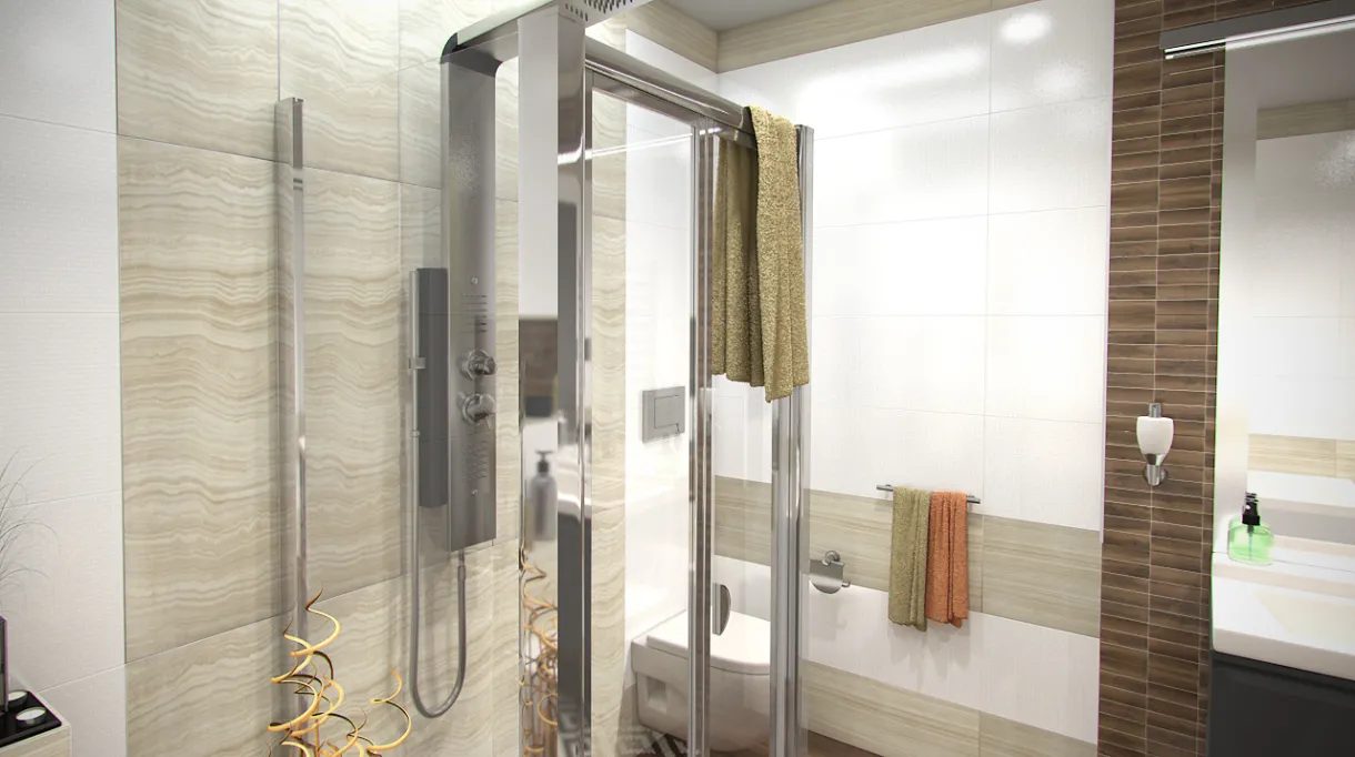 DELTA COMBI II 90x80x90 Clear Sprchový kout nástěnný