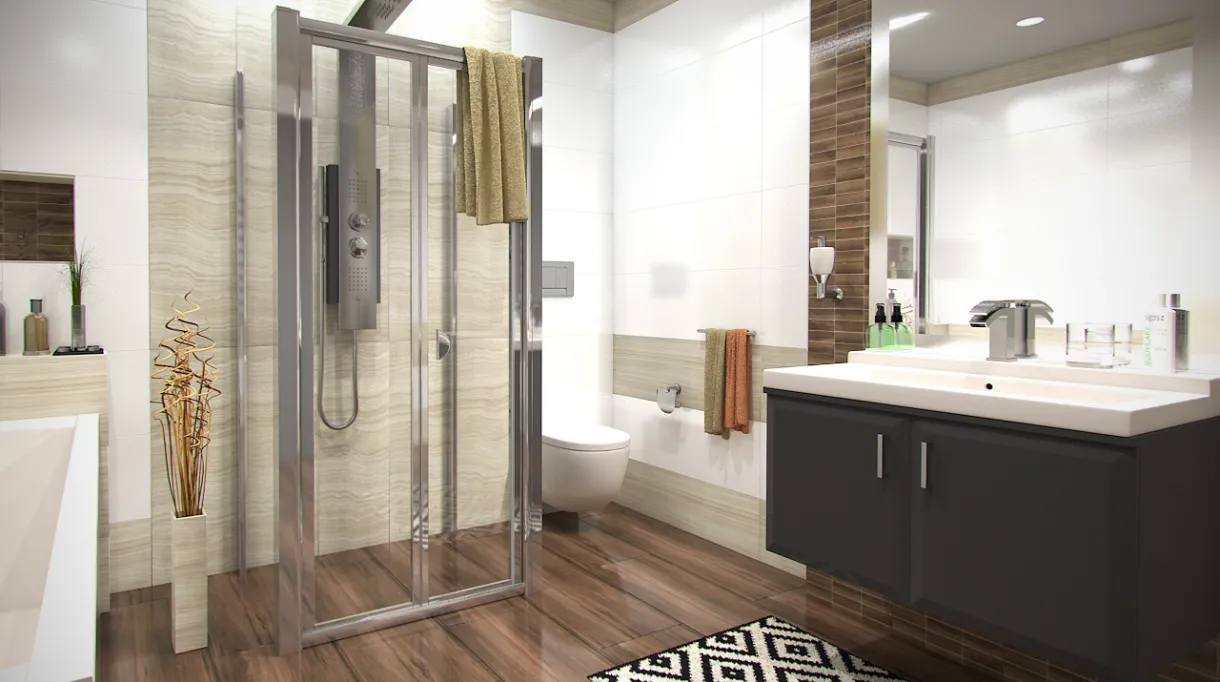 DELTA COMBI II 90x80x90 Clear Sprchový kout nástěnný