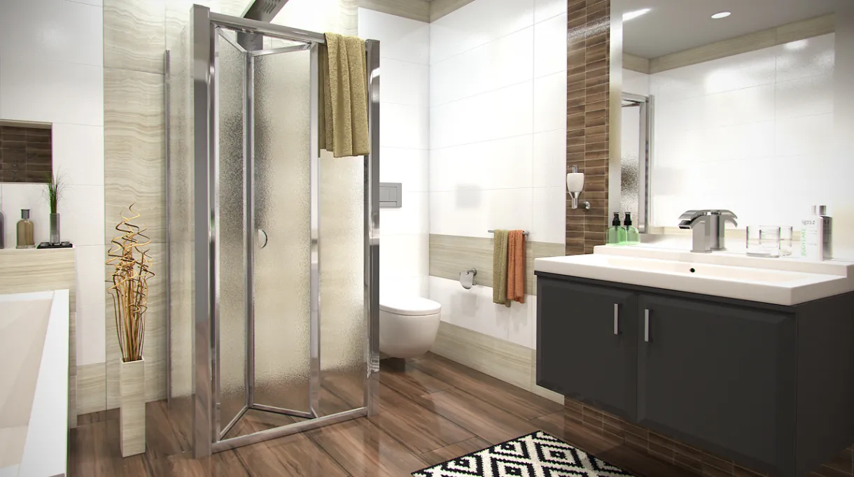 DELTA COMBI II 90x120x90 Grape Well Sprchový kout nástěnný