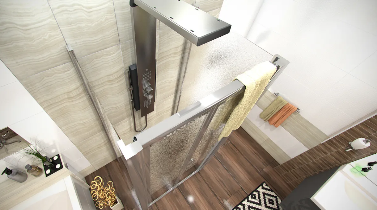 DELTA COMBI II 90x120x90 Grape Well Sprchový kout nástěnný