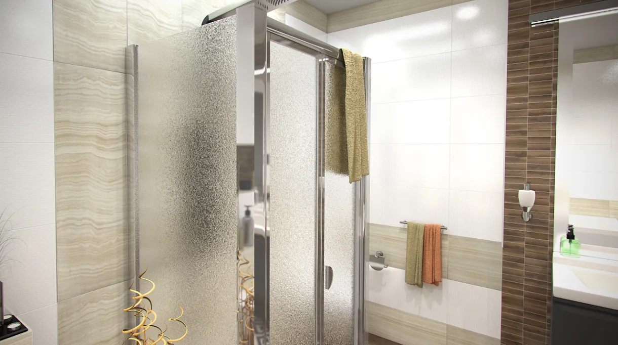 DELTA COMBI II 90x120x90 Grape Well Sprchový kout nástěnný