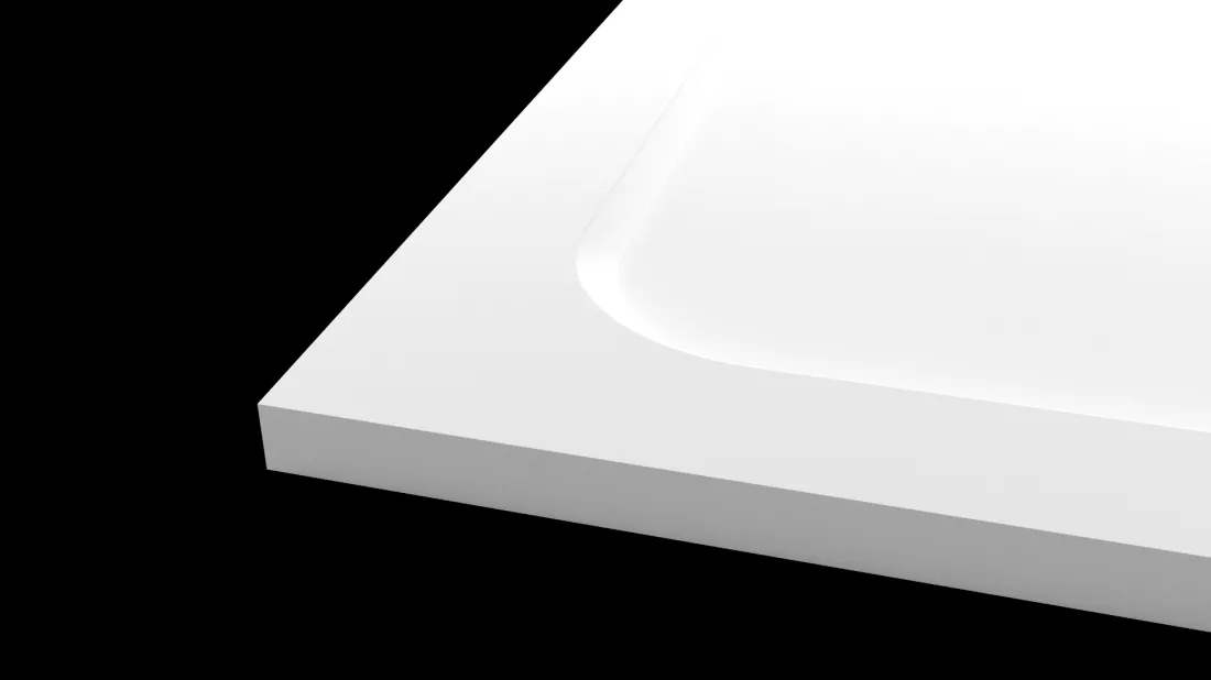 ROCKY 120x70x3 obdélníková mramorová vanička