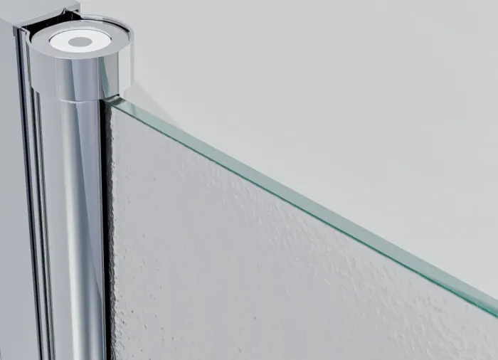 Sprchová zástěna 130x80, obdélníková, grape, chrom (95+40/80) - ALFA LINE COMBI