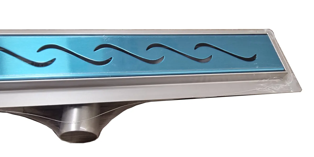 W-DRAINWELL 70 Chrom Odtokový podlahový žlab, vlnky