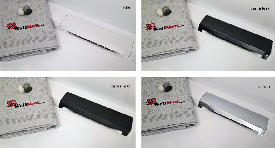 HARD 90x90x3,5 čtvrtkruhová mramorová vanička