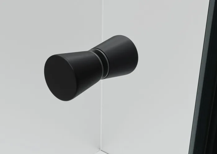 NICOL Black 115 čiré Sprchové posuvné dveře do niky černé